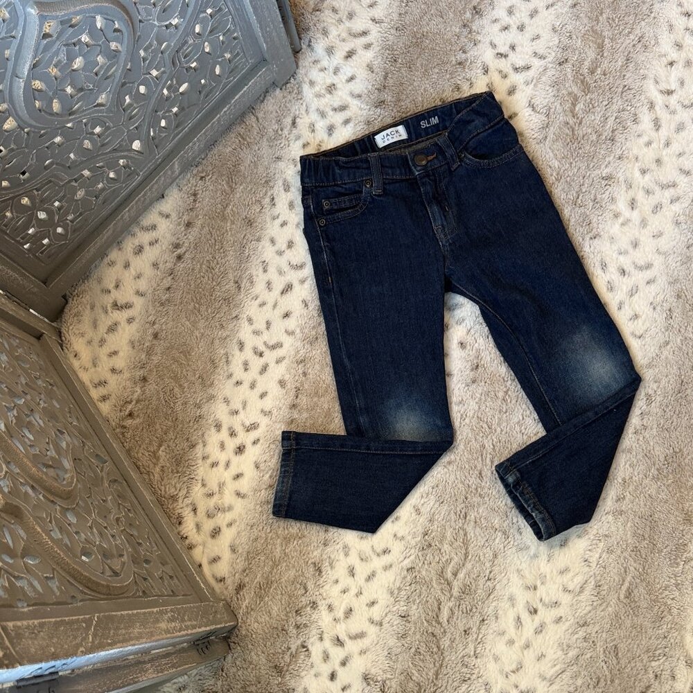 Janie and Jack slim straight let jeans boys 4T preppy classiccore denim summer